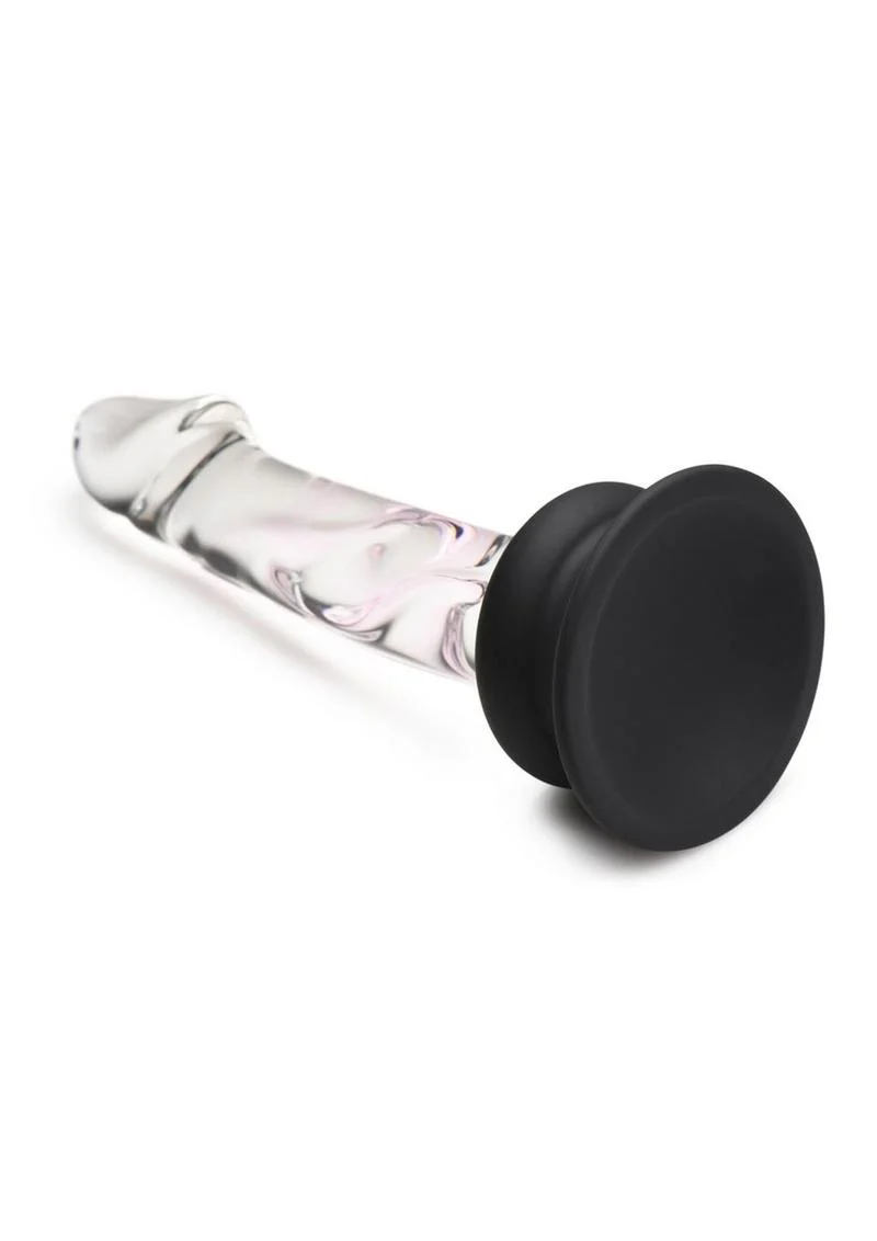 Pleasure Crystals Glass Dildo with Silicone Base - Image 12