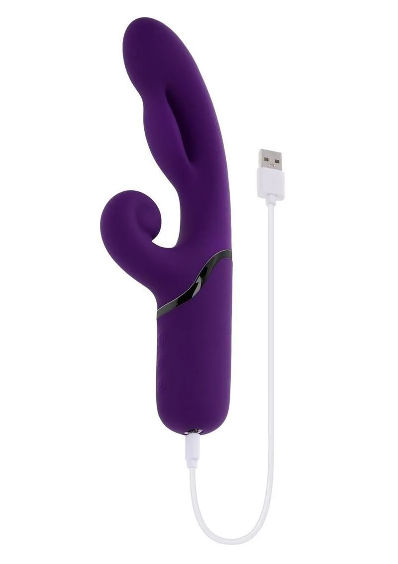 Pleasure Puff Rechargeable Silicone Expandable Rabbit Vibrator - Image 4