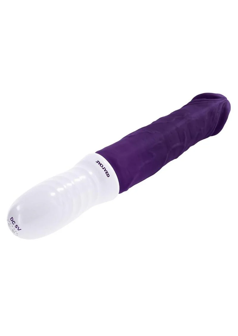 Plum Thrust Rechargeable Silicone Dildo - Image 3