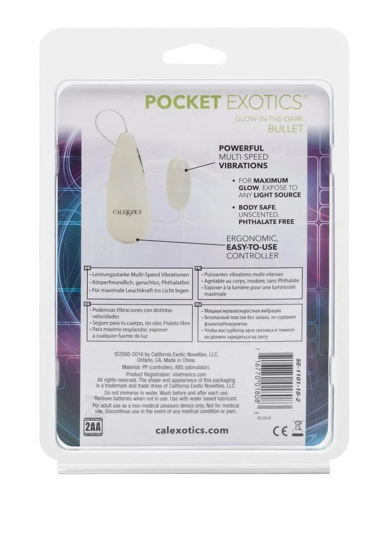 Pocket Exotics Glow In The Dark Bullet - Glow - Image 4