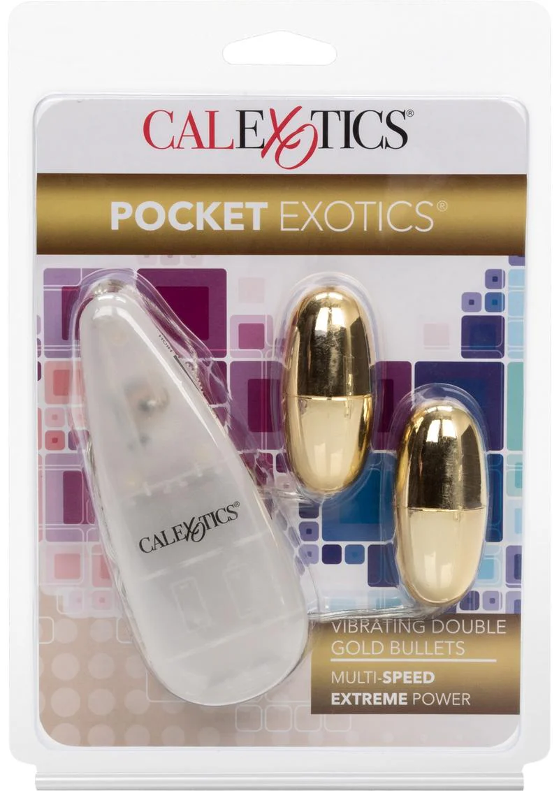 Pocket Exotics Vibrating Double Gold Bullets - Image 2
