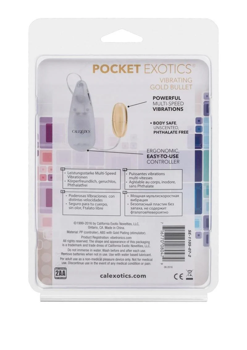 Pocket Exotics Vibrating Gold Bullet - Image 4
