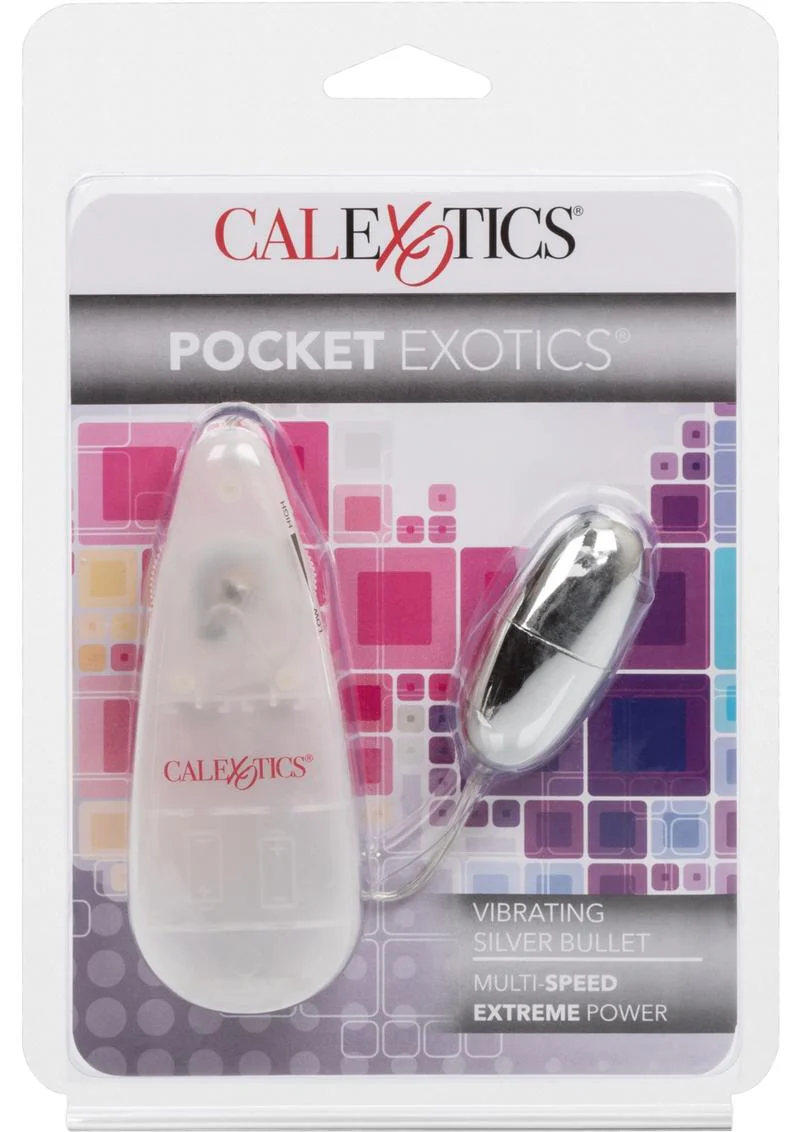 Pocket Exotics Vibrating Silver Bullet - Image 2