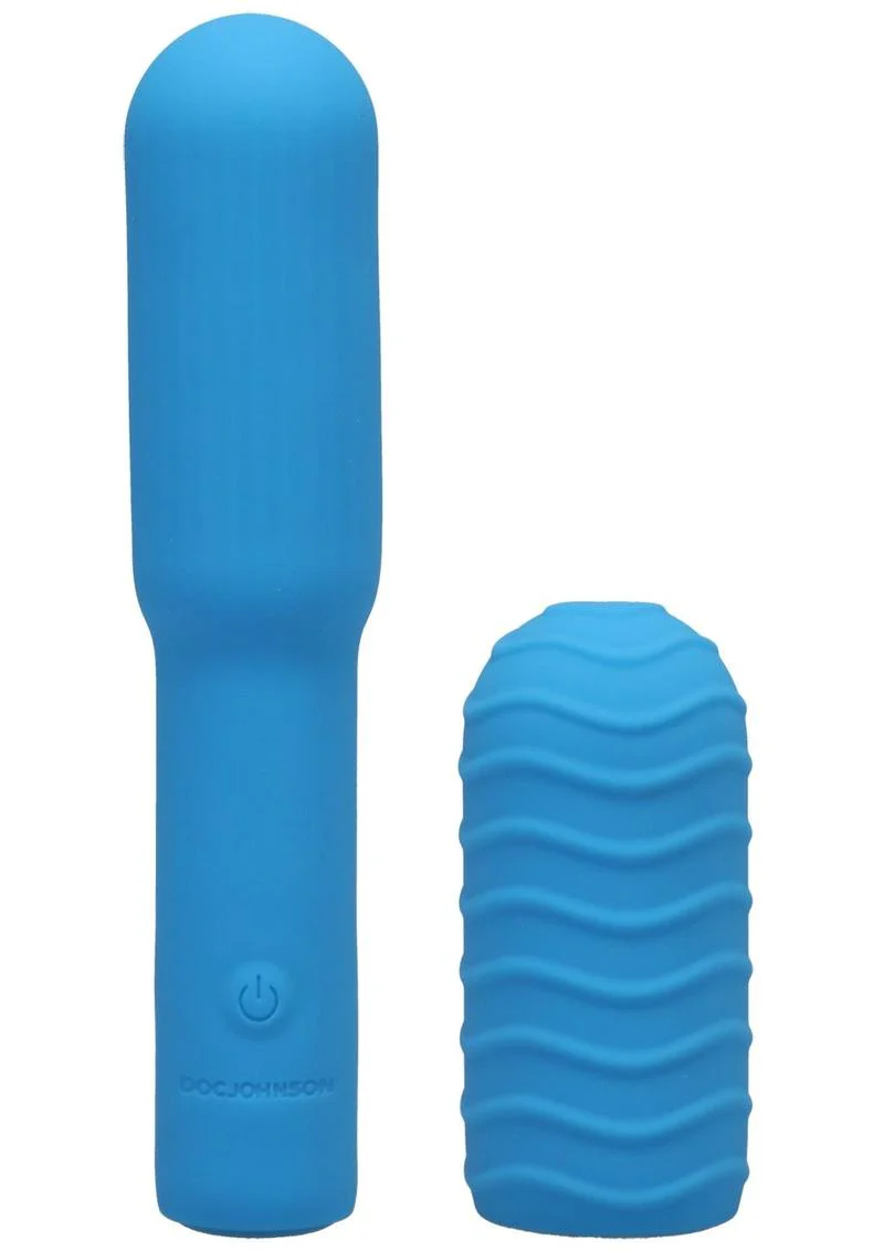 Pocket Rocket Elite Silicone Rechargeable Mini Vibrator with Removable Sleeve - Image 3