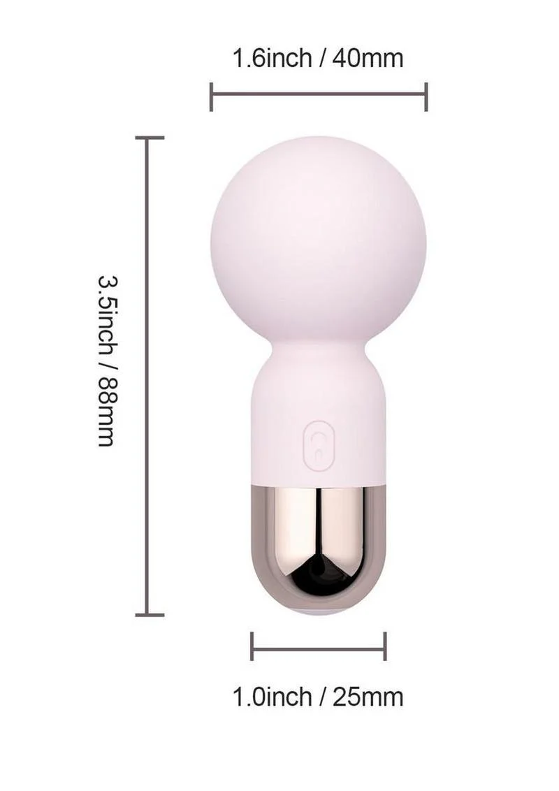Pokewan Pocket Mini Vibrating Silicone Rechargeable Wand Massager - Image 5