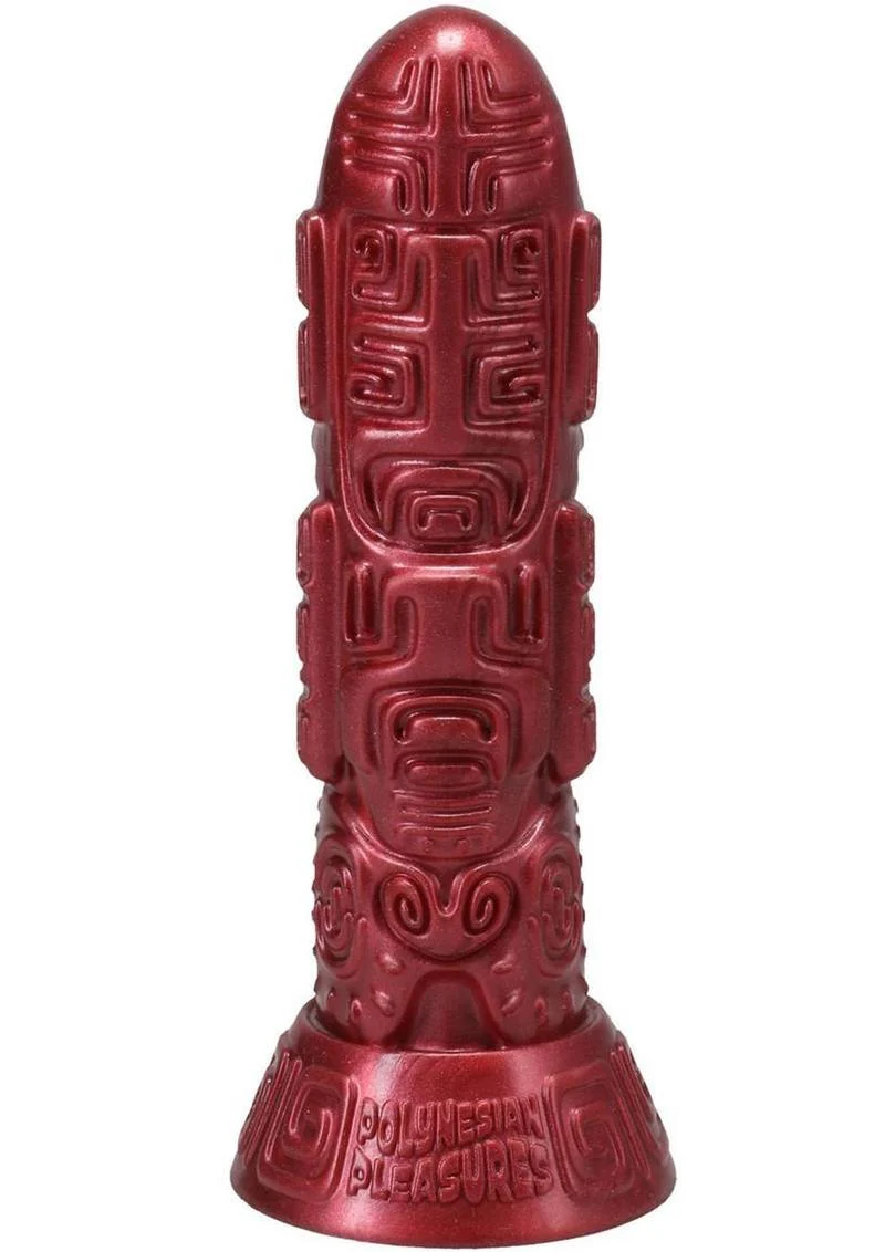 Polynesian Pleasure Idols Lele Lele Air Idol Rechargeable Silicone Vibrating Dildo with Remote Control - Image 3