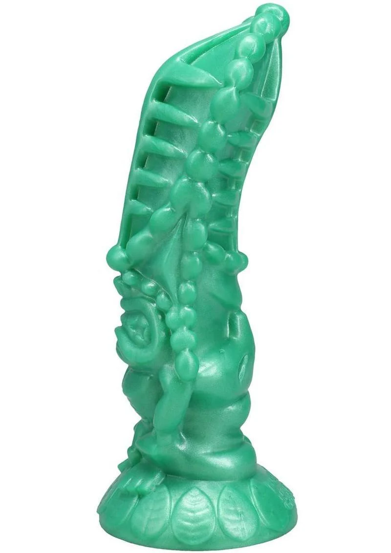 Polynesian Pleasure Idols Mala Ma'ona Earth Idol Rechargeable Silicone Vibrating Dildo with Remote Control