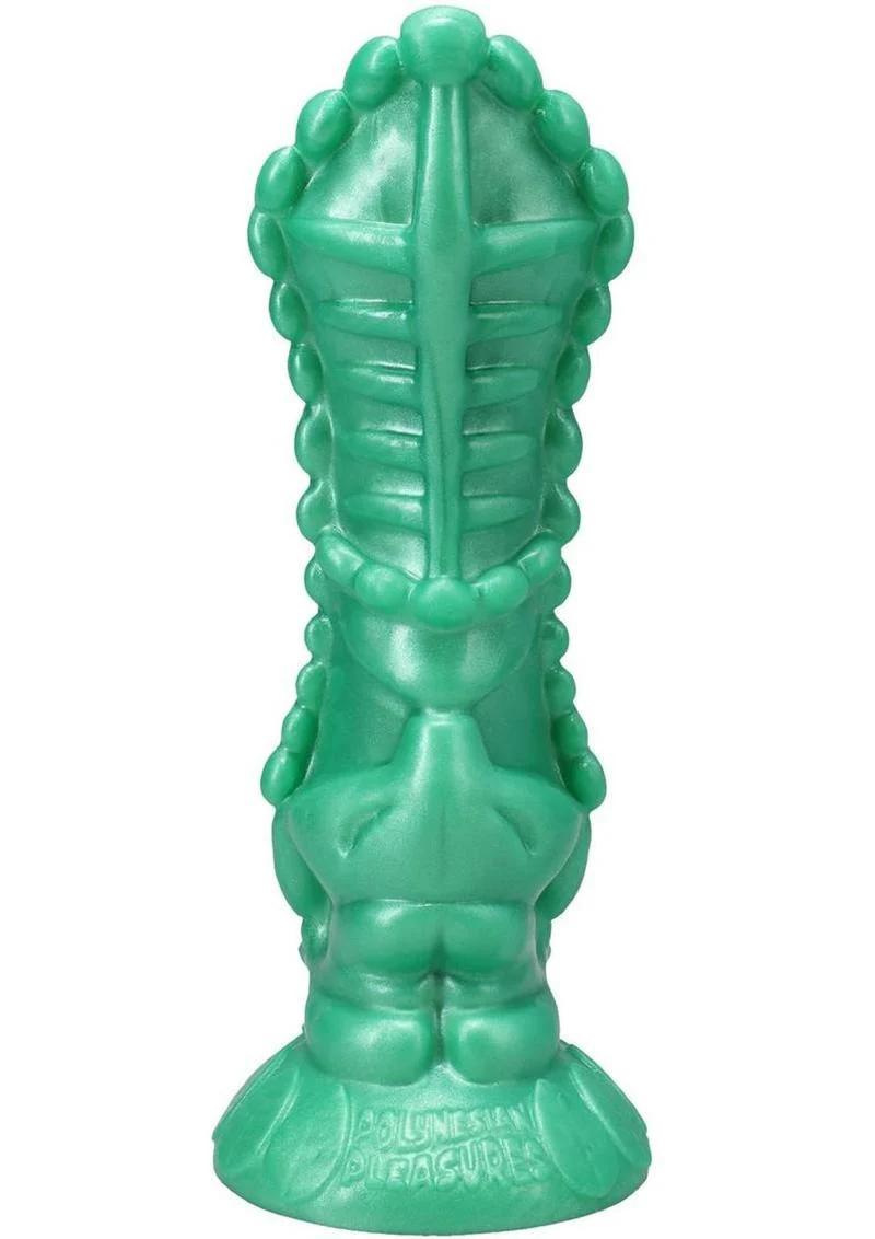 Polynesian Pleasure Idols Mala Ma'ona Earth Idol Rechargeable Silicone Vibrating Dildo with Remote Control - Image 3
