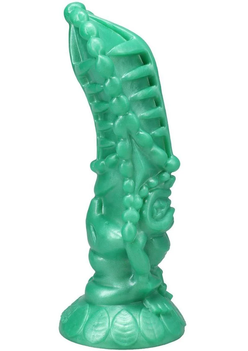 Polynesian Pleasure Idols Mala Ma'ona Earth Idol Rechargeable Silicone Vibrating Dildo with Remote Control - Image 4