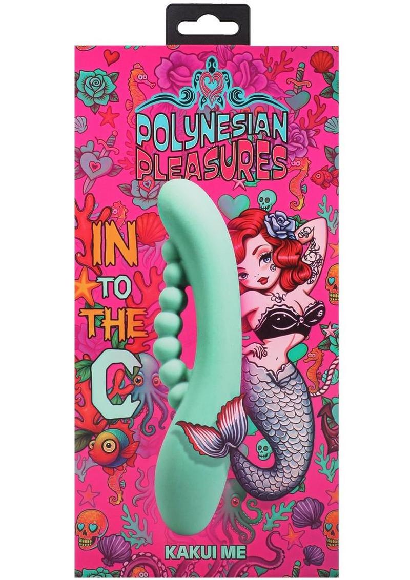 Polynesian Pleasures Into The C Kakui Me Rechargeable Silicone Vibrator with Clitoral Stimulator - Image 2