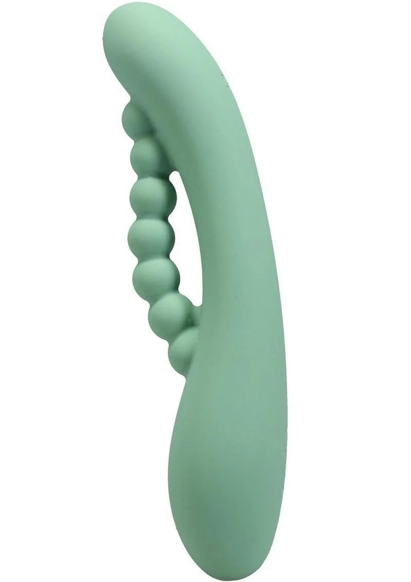 Polynesian Pleasures Into The C Kakui Me Rechargeable Silicone Vibrator with Clitoral Stimulator - Image 4