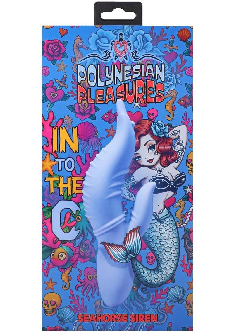 Polynesian Pleasures Into The C Seahorse Siren Rechargeable Silicone Rabbit Vibrator with Clitoral Stimulator - Image 2