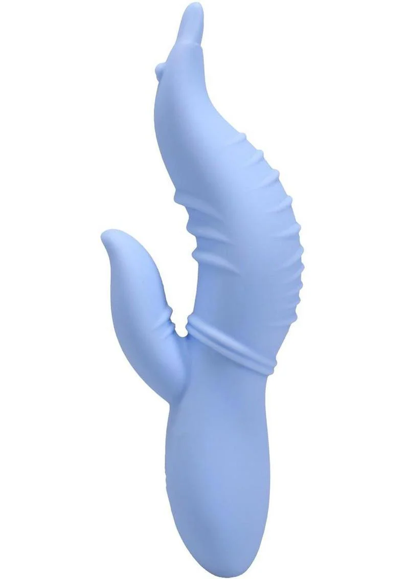 Polynesian Pleasures Into The C Seahorse Siren Rechargeable Silicone Rabbit Vibrator with Clitoral Stimulator - Image 4