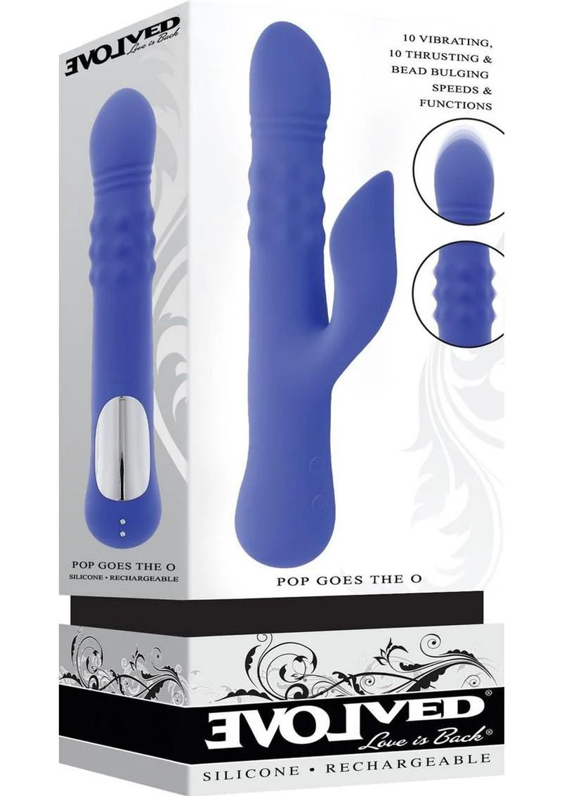 Pop Goes The O Rechargeable Silicone Triple Motor Thrusting Rabbit Vibrator - Image 2