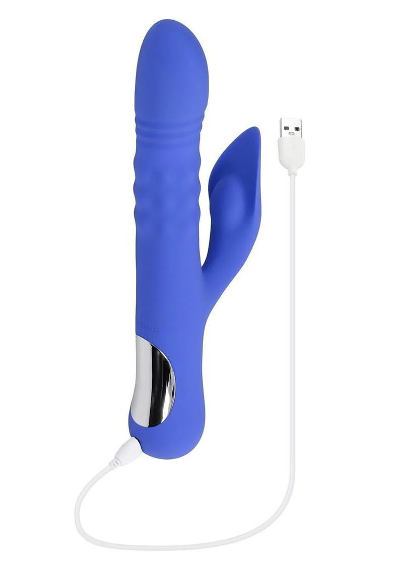 Pop Goes The O Rechargeable Silicone Triple Motor Thrusting Rabbit Vibrator - Image 4