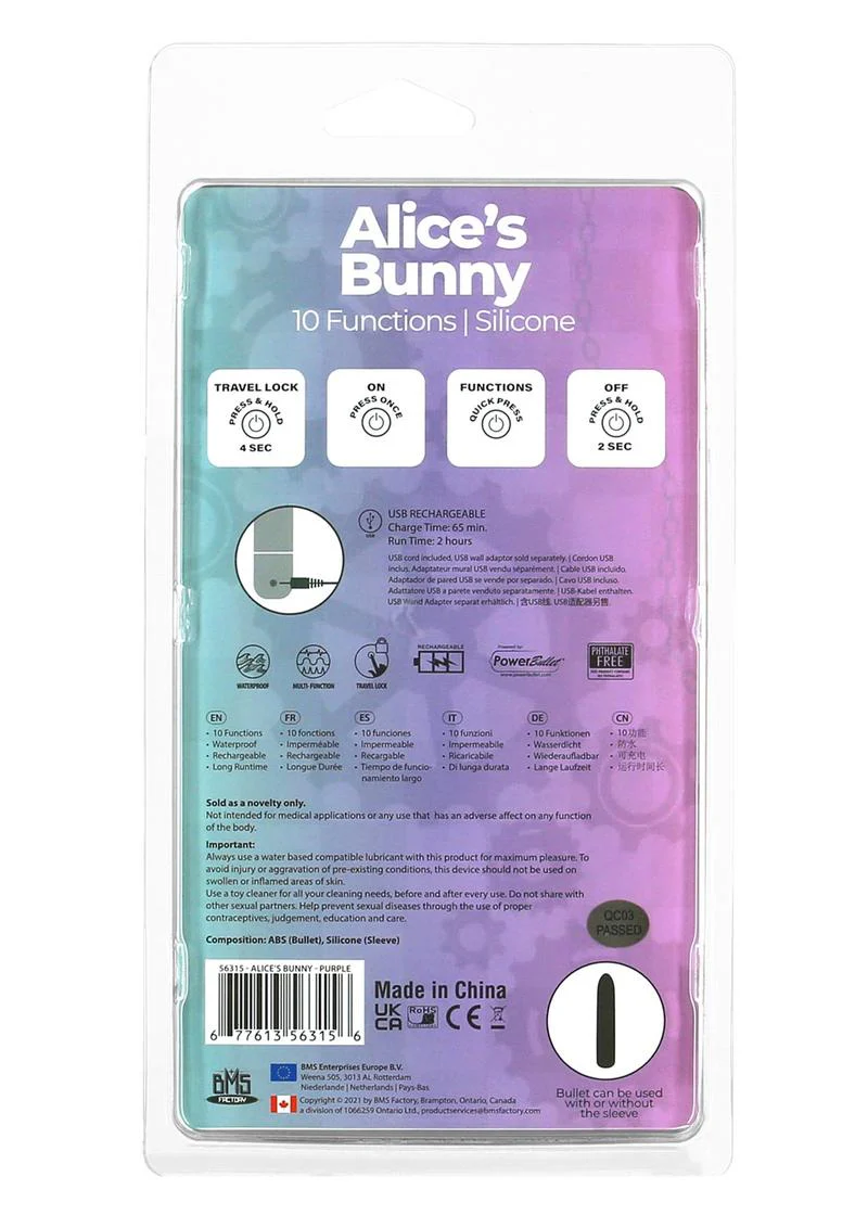 Powerbullet Alice's Bunny Silicone Rechargeable Rabbit - Image 8