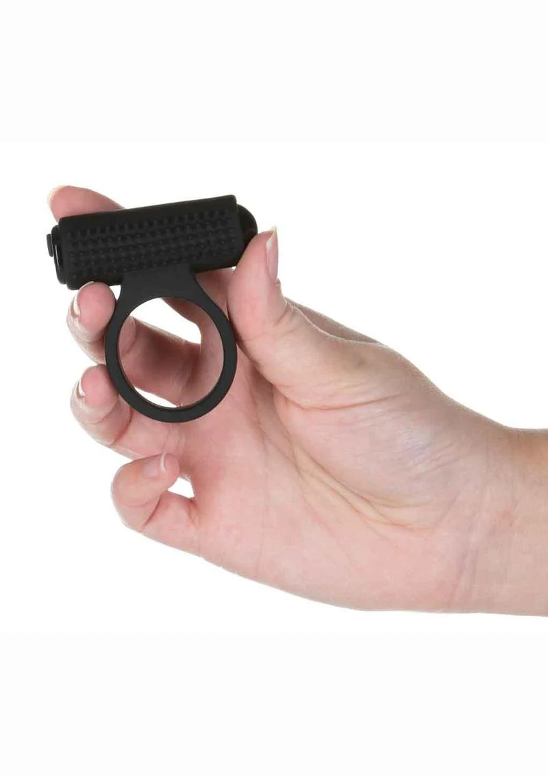 Powerbullet Cosmic Ring Rechargeable Silicone Vibrating Cock Ring - Image 3