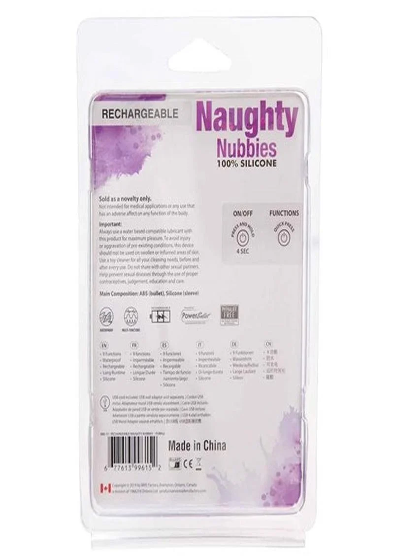 Powerbullet Naughty Nubbies Silicone Rechargeable Finger Massager - Image 8