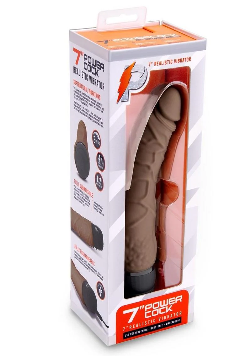 Powercocks Silicone Realistic Vibrator - Image 11