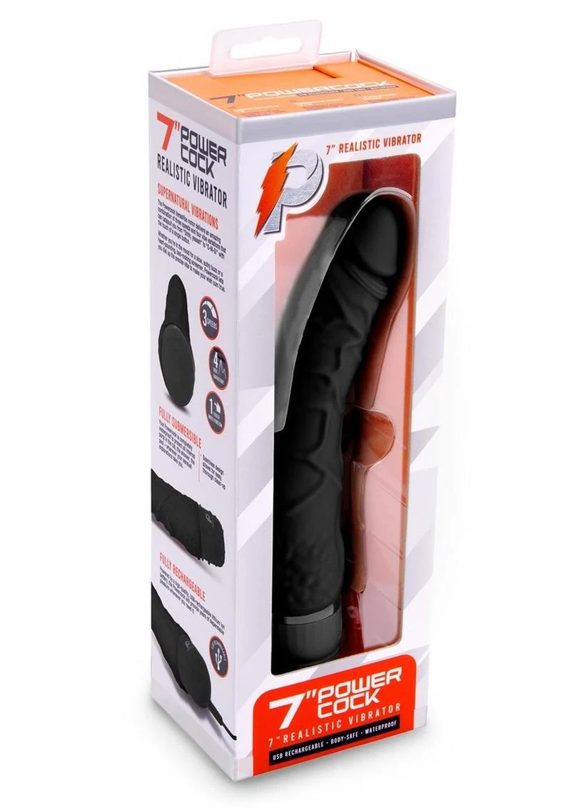 Powercocks Silicone Realistic Vibrator - Image 5