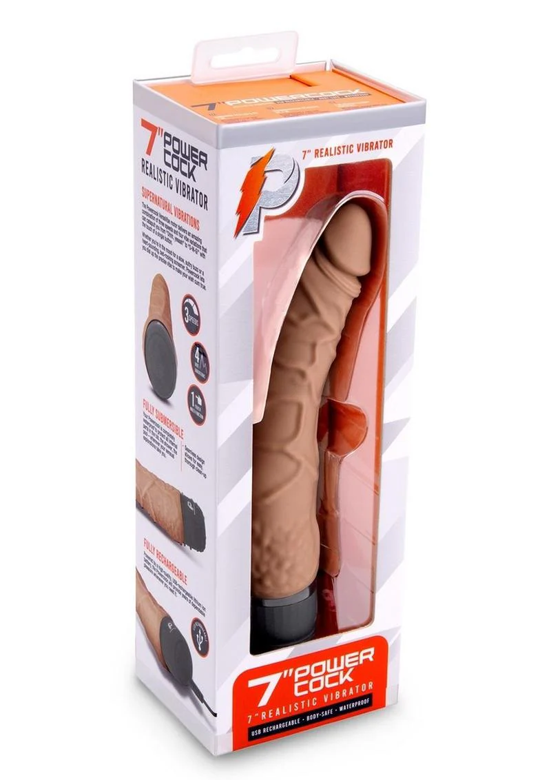 Powercocks Silicone Realistic Vibrator - Image 8