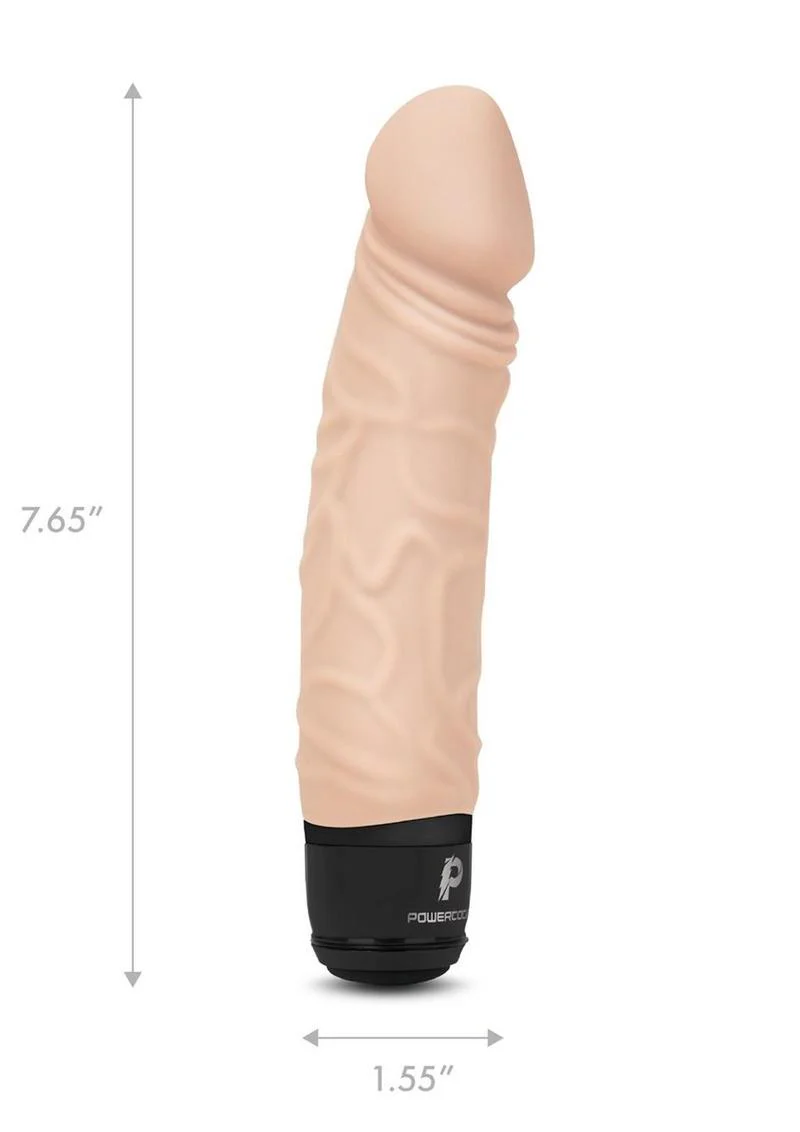 Powercocks Silicone Rechargeable Realistic Vibrator - Image 11