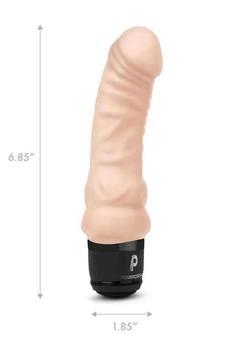 Powercocks Silicone Rechargeable Realistic Vibrator - Image 19