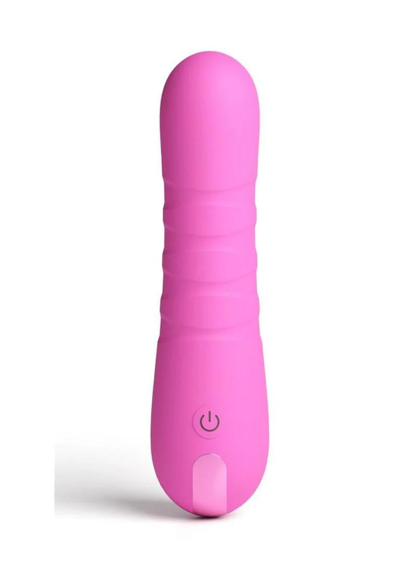 Pretty In Pink Crush Rechargeable Silicone Compact Thrusting Vibrator
