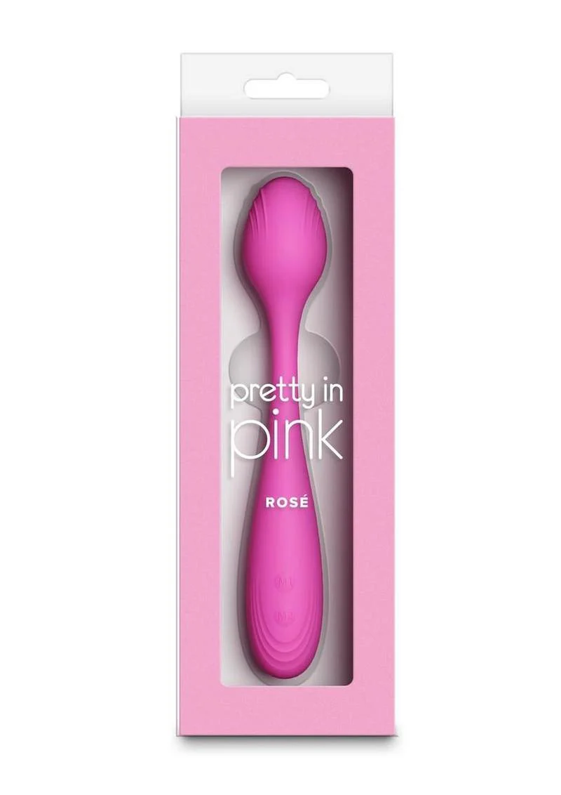 Pretty In Pink Rose Rechargeable Silicone Poseable Vibrator - Image 2