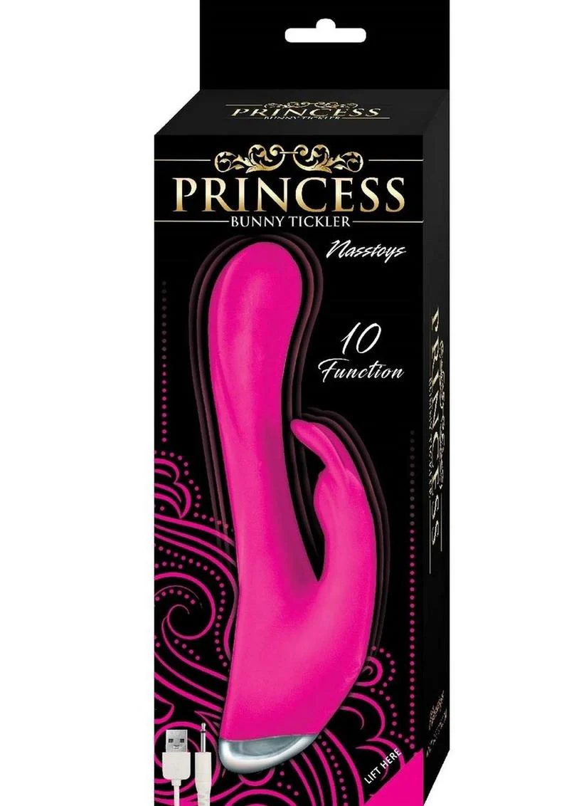 Princess Bunny Tickler Rechargeable Silicone Rabbit Vibrator - Image 3