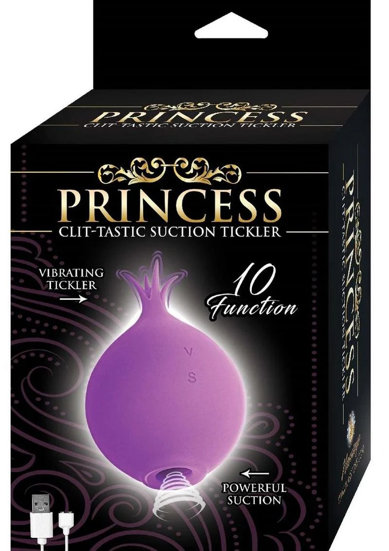 Princess Clit-Tastic Rechargeable Silicone Suction Tickler - Image 3