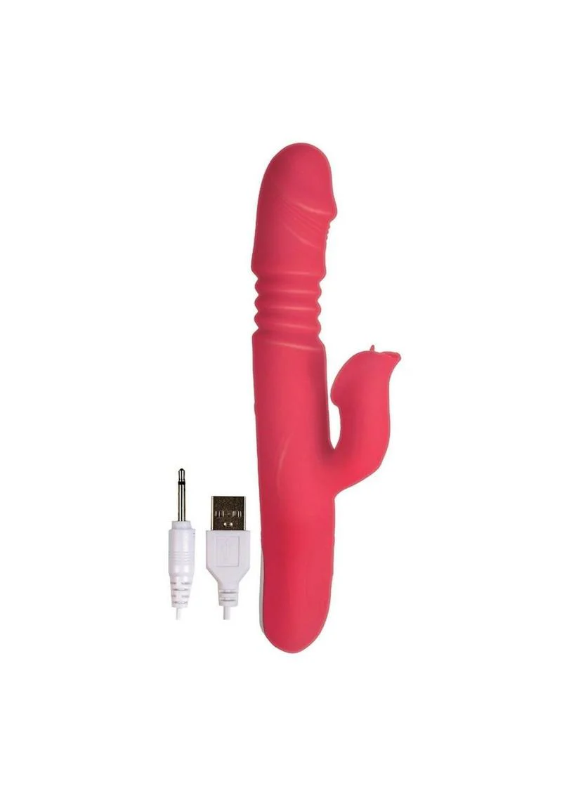 Princess Passion Heat Rechargeable Silicone Warming Vibrator with Clitoral Wheel - Image 7