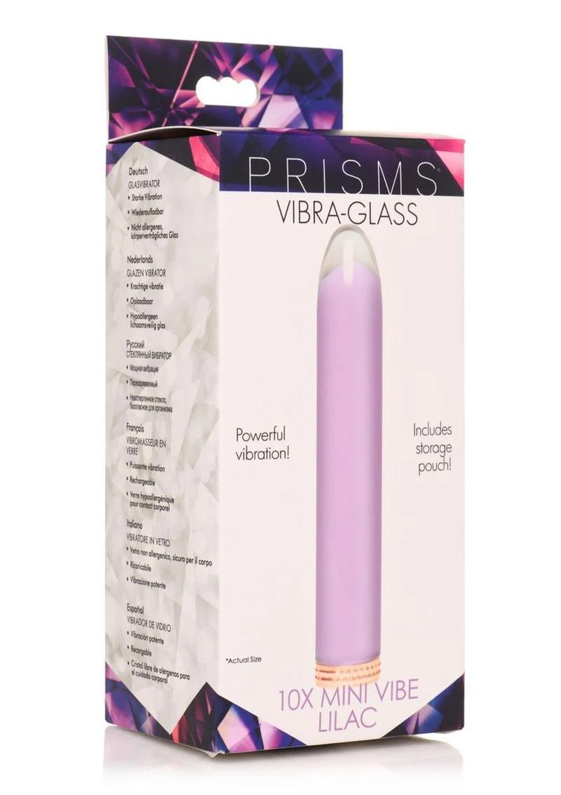 Prisms 10x Mini Vibe Rechargeable Glass Bullet - Image 6