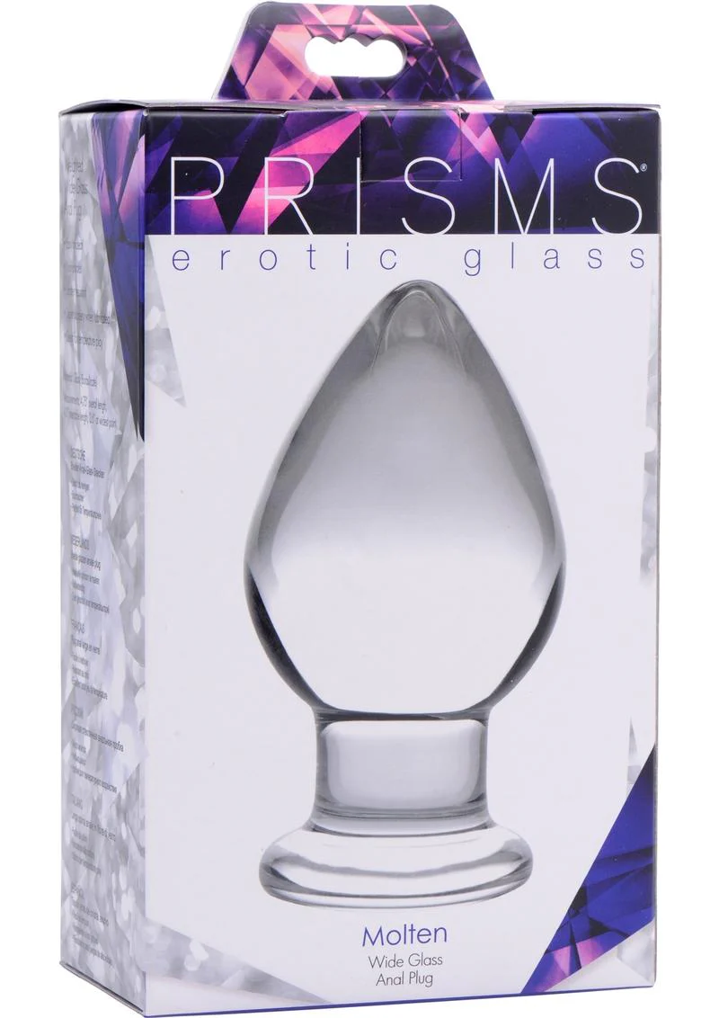 Prisms Molten Wide Glass Butt Plug - Image 2