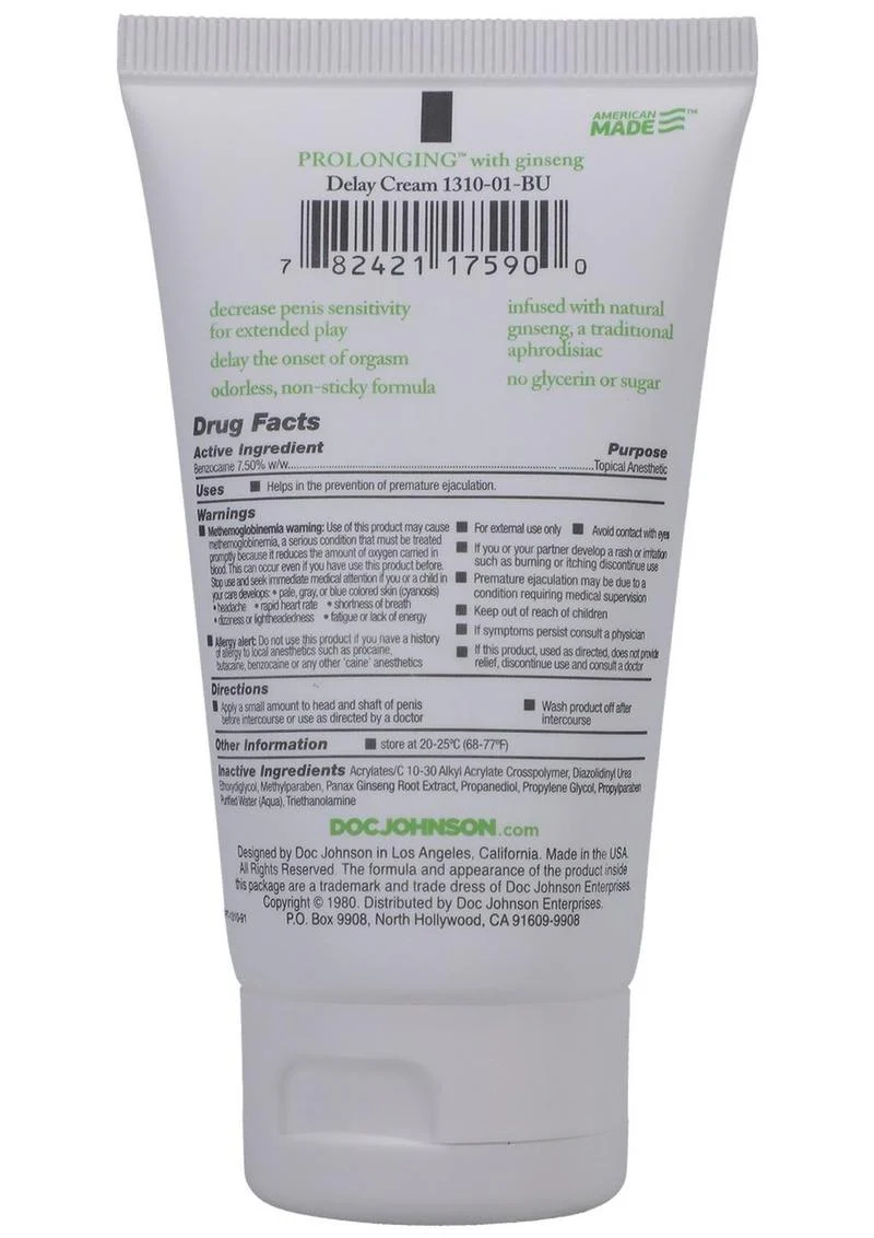 Prolonging Delay Cream For Men