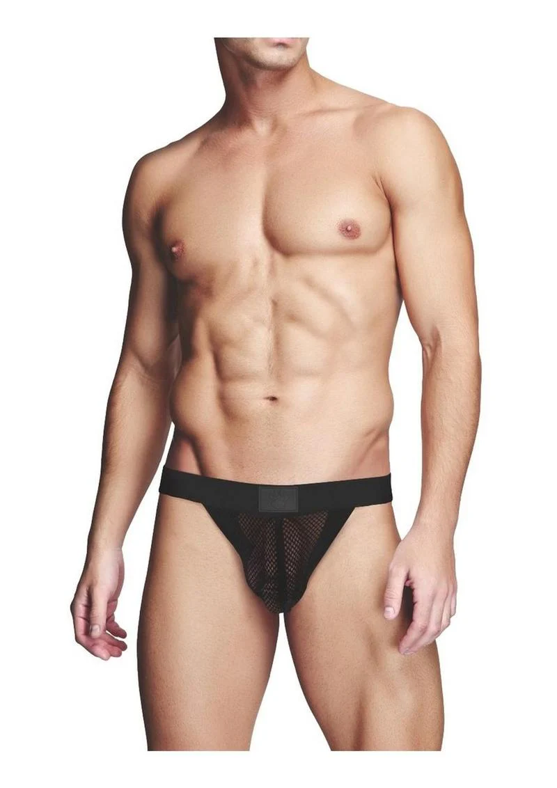 Prowler Red Fishnet Assless Jock Blk XXL - Image 2