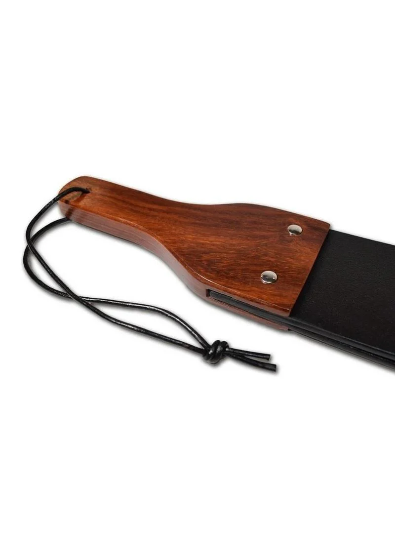 Prowler Red Leather and Wood Flapper Paddle - Image 2