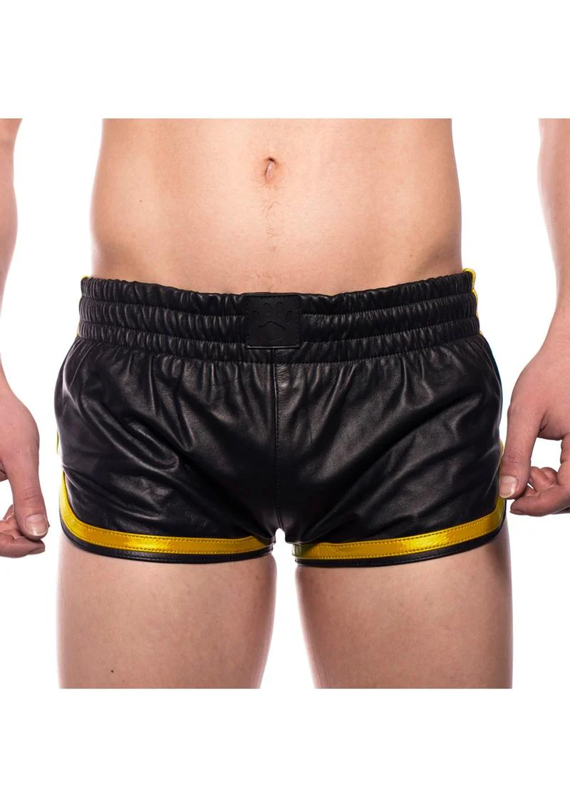 Prowler Red Leather Sport Shorts - Image 11