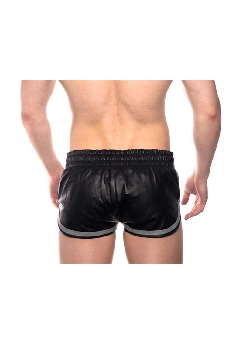 Prowler Red Leather Sport Shorts - Image 26
