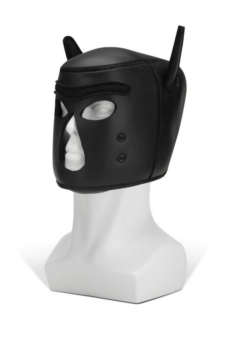 Prowler Red Neoprene Puppy Hood Bondage Headwear - Image 3
