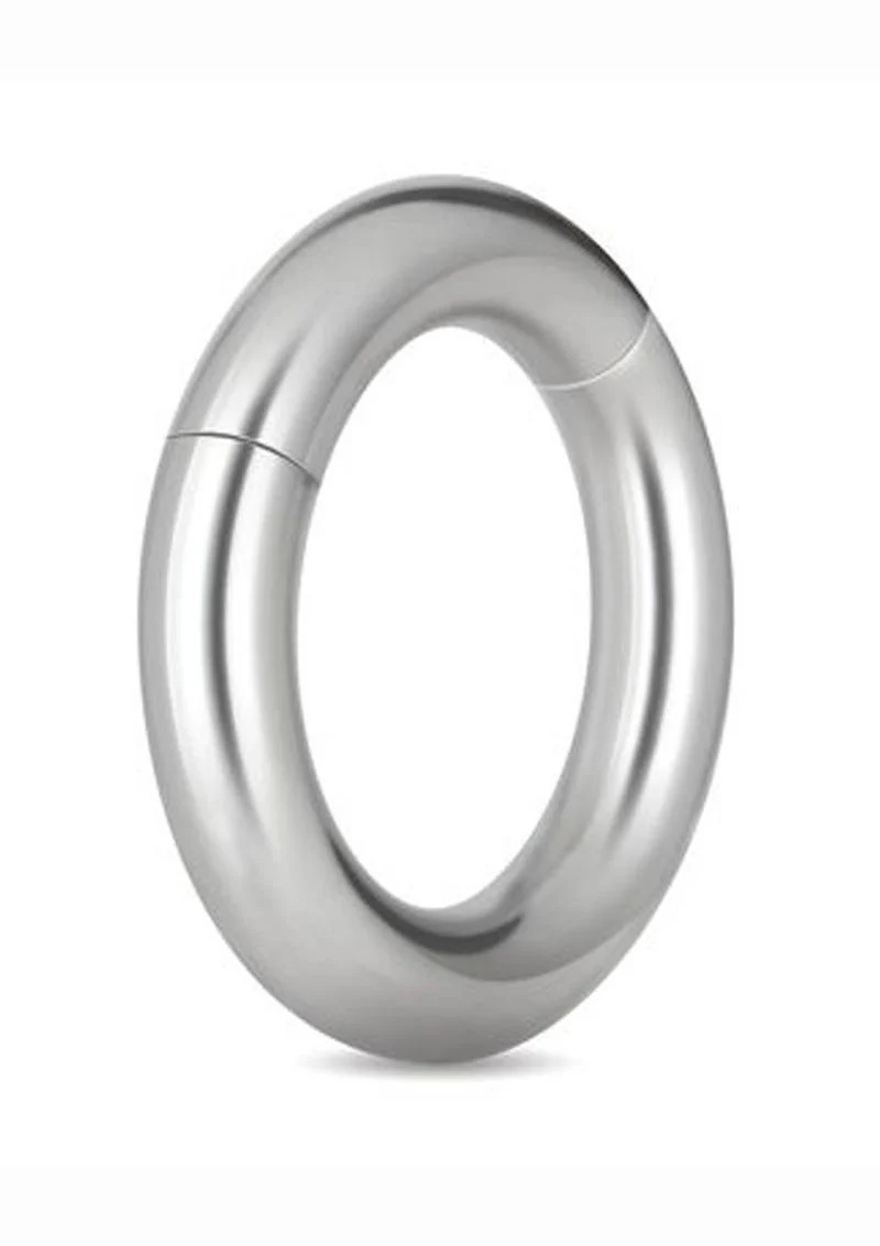 Prowler Red Stainless Steel Magnetic Cock Ring - Image 4