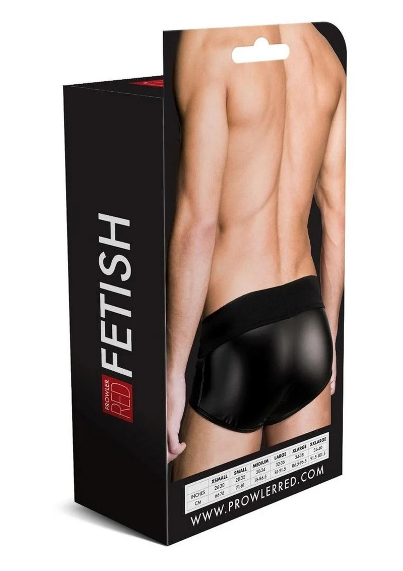 Prowler Red Wetlook Brief Blk Md - Image 4