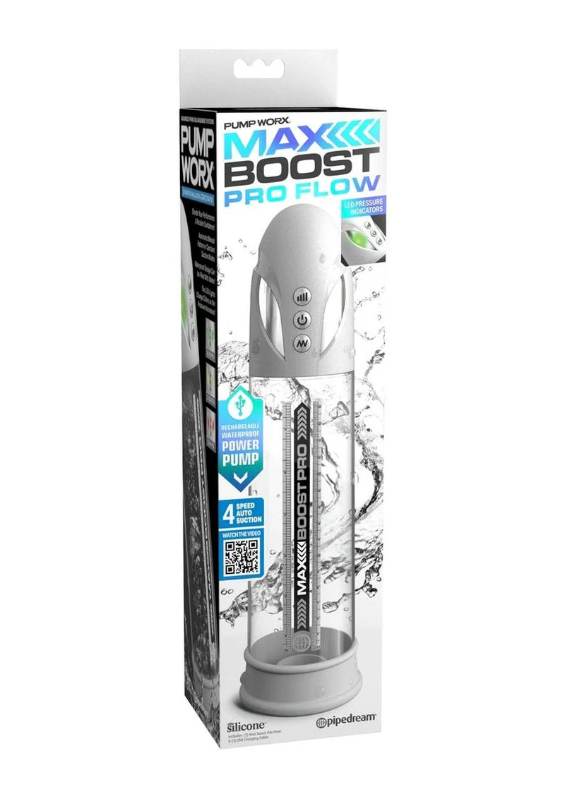 Pump Worx Max Boost Pro Flow Rechargeable Penis Pump - Image 3