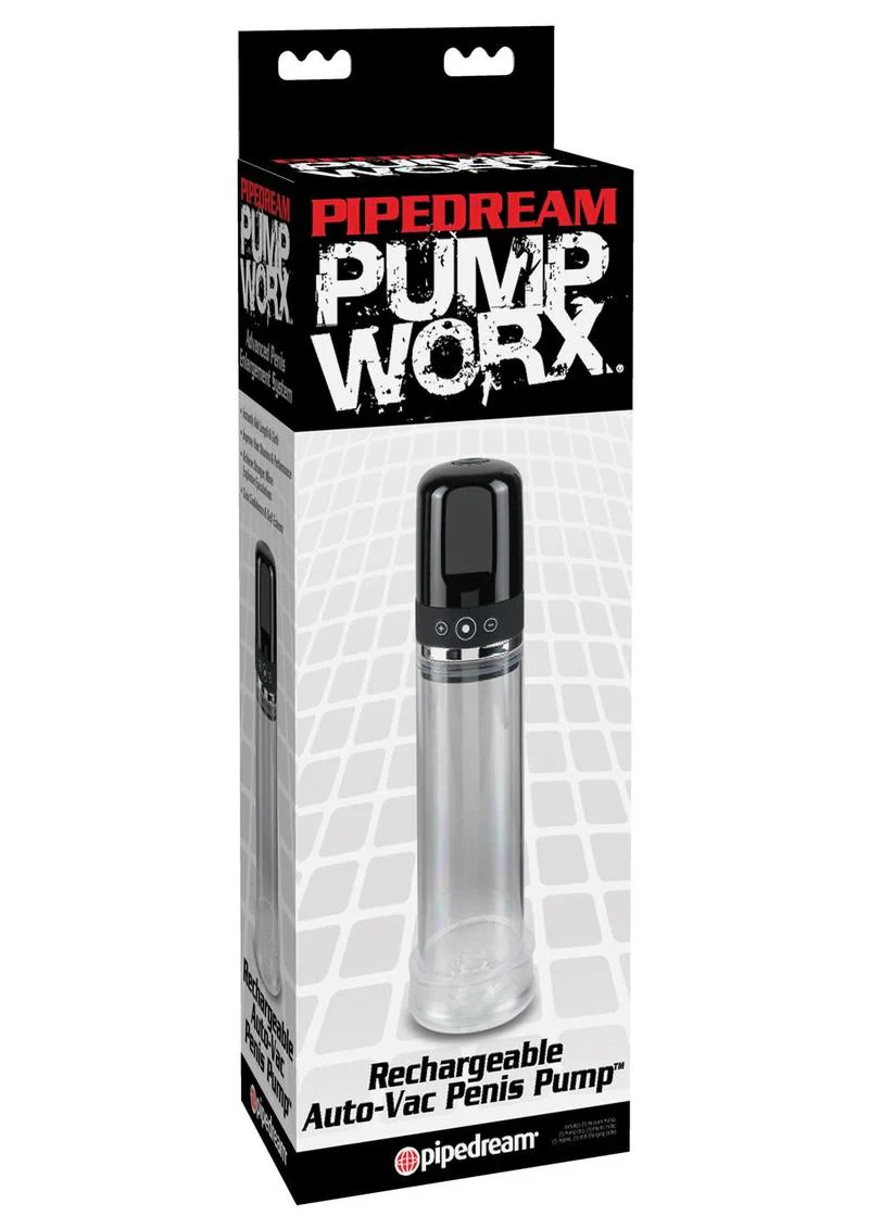 Pump Worx Rechargeable 3-Speed Auto-Vac Penis Pump - Image 2