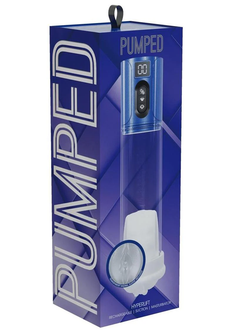 Pumped Hyperlift 7 Function Rechargeable Masturbator - Metallic - Image 2