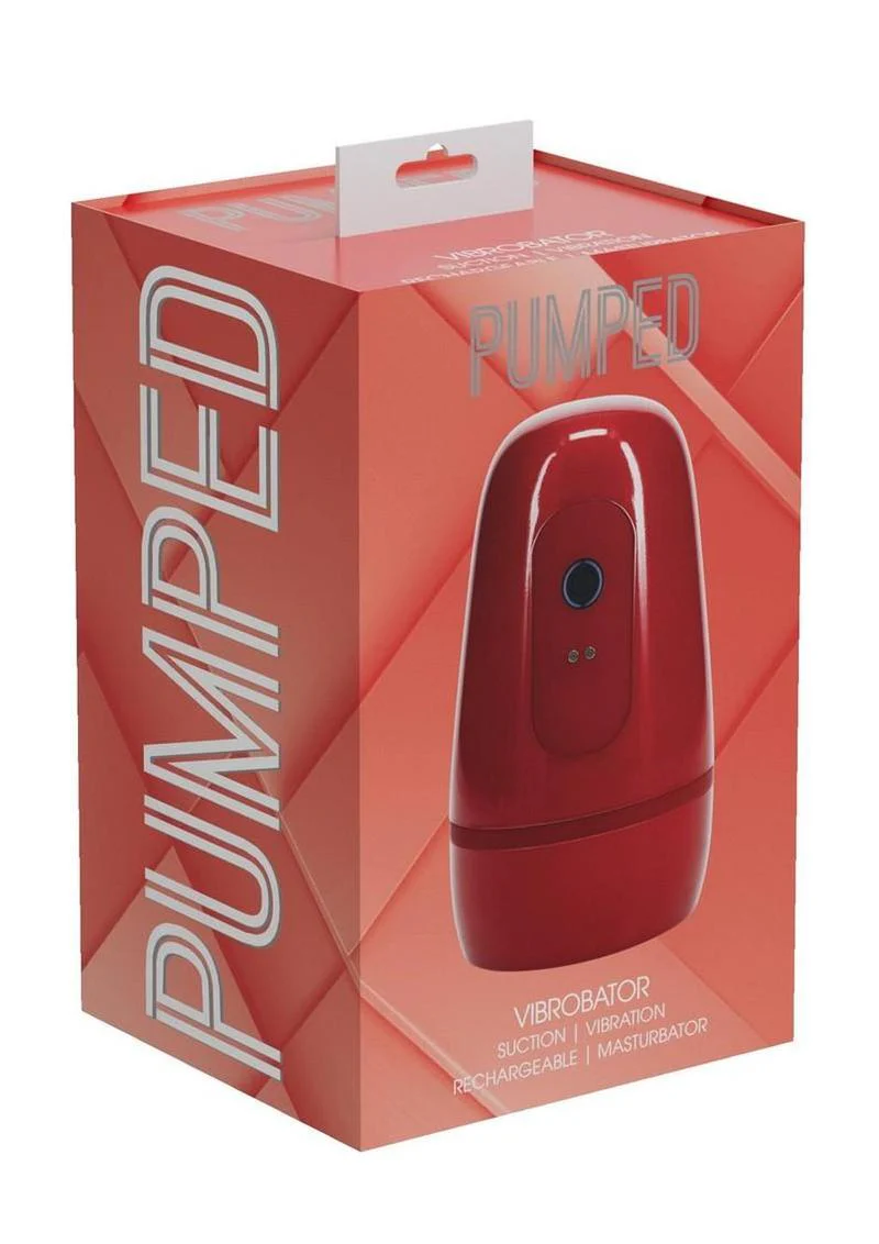 Pumped Vibrobator 10 Function Rechargeable Masturbator - Metallic - Image 2