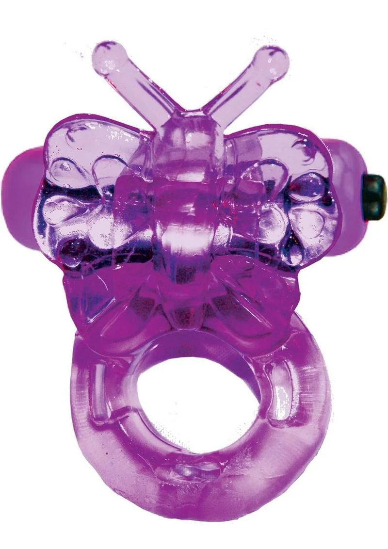Purrfect Pets Buzzy Butterfly Silicone Stimulator with Vibrating Bullet - Image 2
