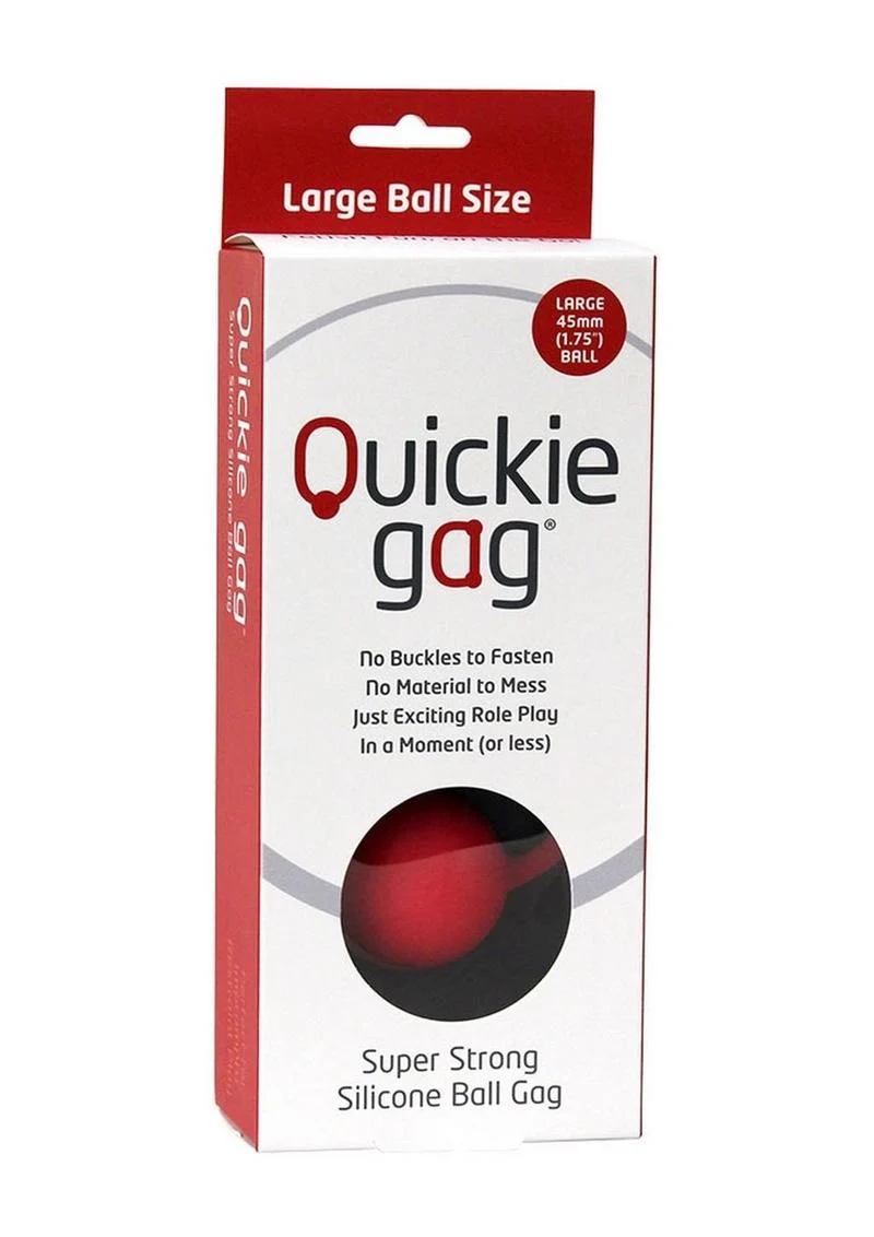 Quickie Gag Silicone Ball Gag Bondage - Image 3