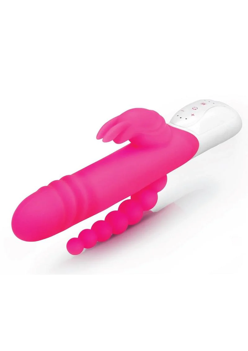 Rabbit Essential Silicone Rechargeable Double Penetration Rabbit Vibrator - Image 2