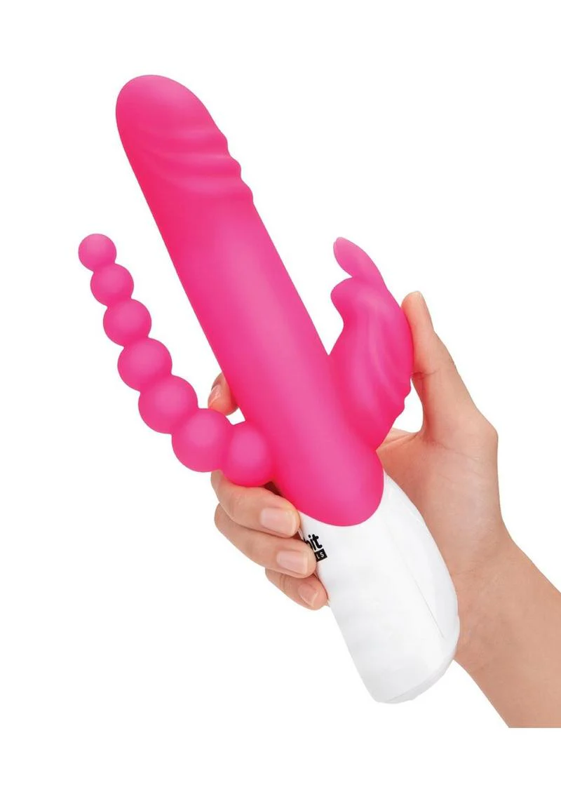 Rabbit Essential Silicone Rechargeable Double Penetration Rabbit Vibrator - Image 7